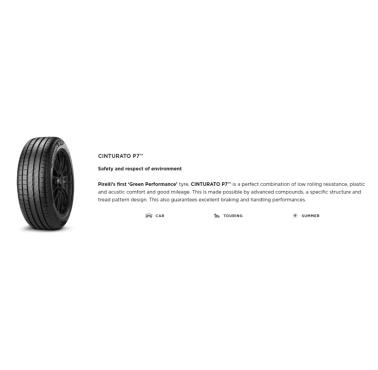 205/55VR16 PIRELLI P7-CINT 91V
