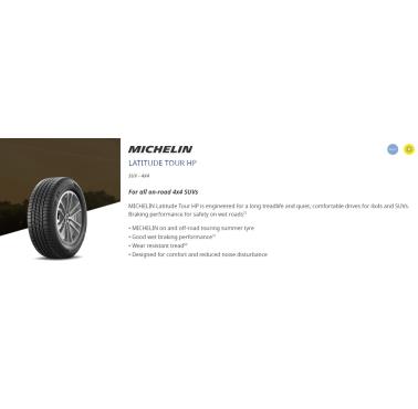 235/60R18 MICH LAT-TOUR HP 107V JLR