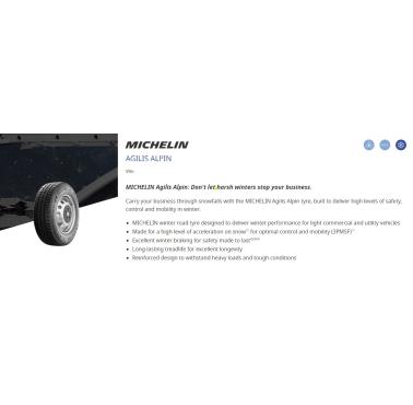 235/65R16 MICH AGS APLINE 115R