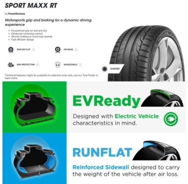 205/45RF17 DUNLOP SM-RT DSST 88W *
