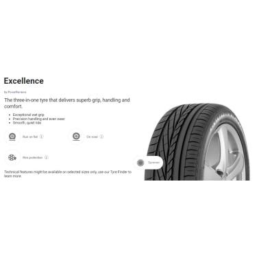 255/45R20 G/YEAR EXCEL 101W AO