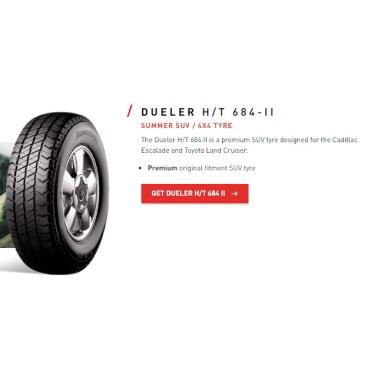 265/60R18 B/STONE D684II 110H TL